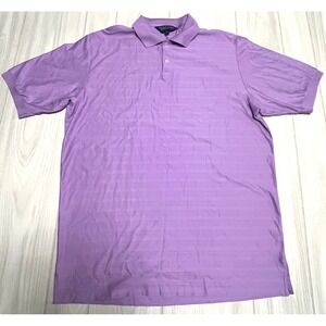 Ralph Lauren Polo Golf Casual Athletic Purple Short Sleeve shirt Mens Size L‎